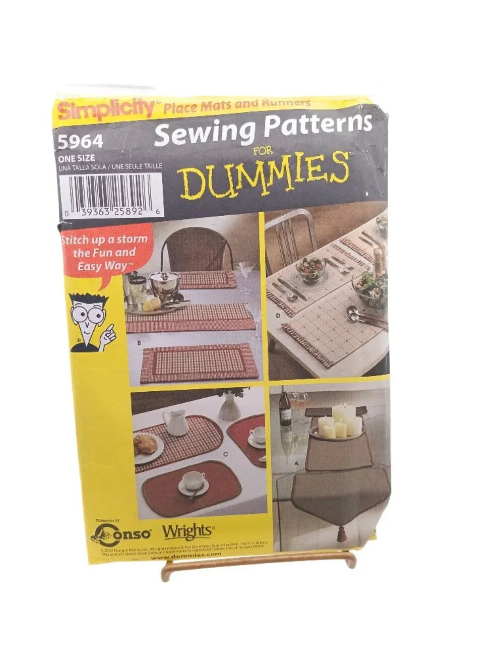 Simplicity 5964 Vintage UNCUT Sewing Pattern For Dummies Placemats and Runners